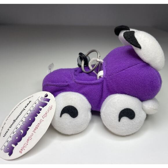 Vintage 1998 Putt Putt Plush Keychain Mini 4” Purple Car Humongous BD&A With Tag - Picture 3 of 12